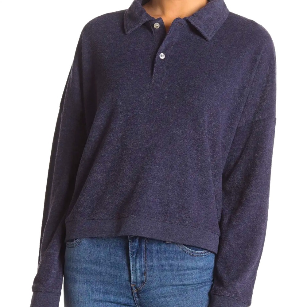 ALTERNATIVE Brand New Courtside Drop Shoulder Pullover In Eco True Midnight 💖